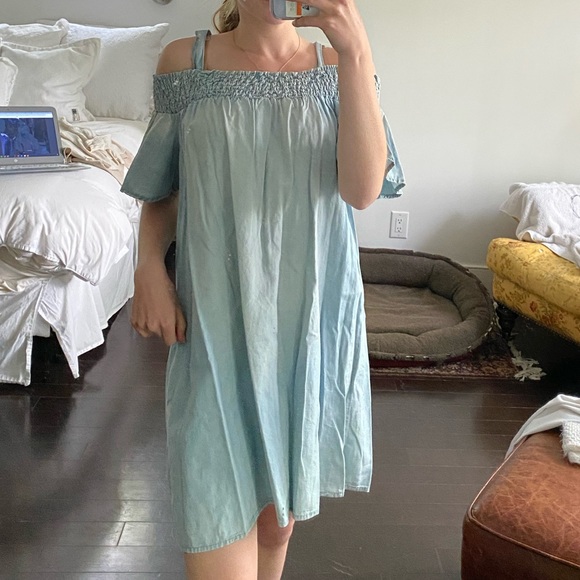 Denim style dress - Picture 3 of 4